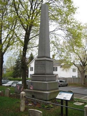 General George W. Taylor Marker beside Memorial image. Click for full size.