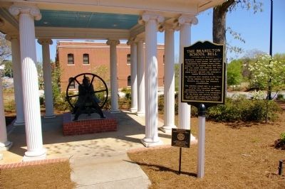 The Braselton School Bell Marker, Bell and Gazebo image. Click for full size.