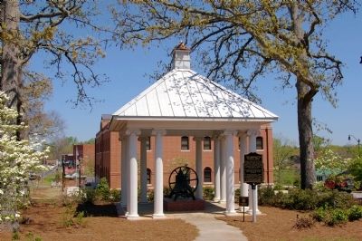 The Braselton School Bell Marker, Bell, and Gazebo image. Click for full size.