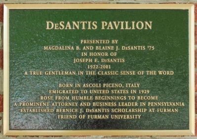 DeSantis Pavilion Marker image. Click for full size.