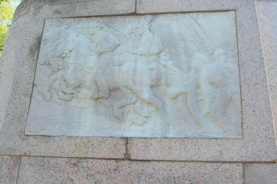 Union Soldiers and Sailors Monument, north face bas-relief, image. Click for full size.
