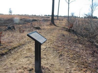 First Brigade Marker on the Old Railroad Bed image. Click for full size.