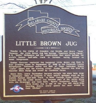 Little Brown Jug Marker (Side B). Click for full size. Little Brown Jug Marker (Side B) image. Click for full size.