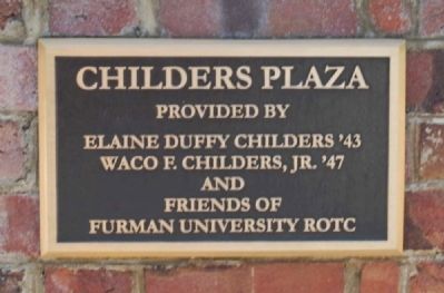Childers Plaza Plaque image. Click for full size.