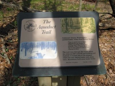 The Aqueduct Trail Marker image. Click for full size.