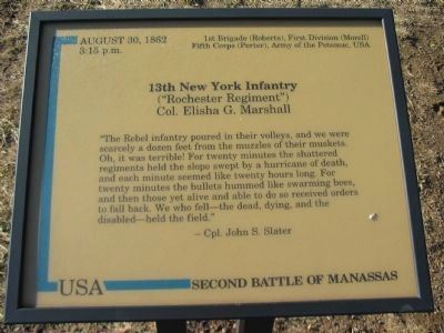 13th New York Infantry Marker image. Click for full size.