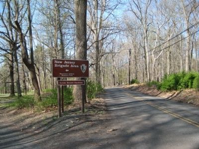 Entrance to the Cross Estate Gardens area off Jockey Hollow Road. Click for full size. Entrance to the Cross Estate Gardens area off Jockey Hollow Road image. Click for full size.