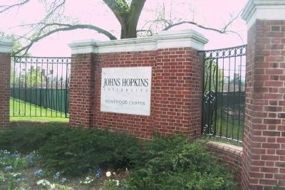 Nearby entrance to Johns Hopkins University image. Click for full size.