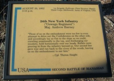 24th New York Infantry Marker image. Click for full size.