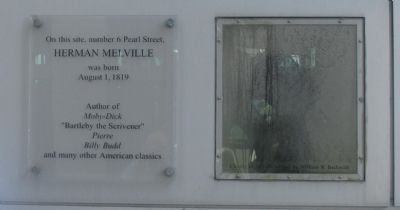 Birthplace of Herman Melville Marker. Click for full size. Birthplace of Herman Melville Marker image. Click for full size.