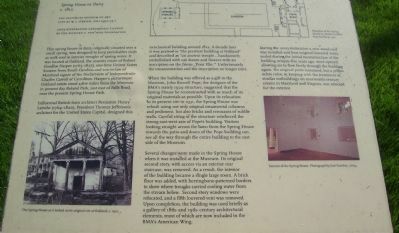 Spring House or Dairy - c. 1812 Marker image. Click for full size.