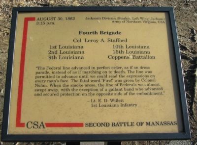 Fourth Brigade Marker image. Click for full size.