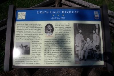 Lee’s Last Bivouac CWT Marker image. Click for full size.