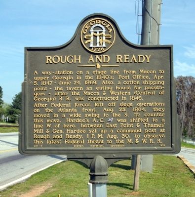 Rough and Ready Marker. Click for full size. Rough and Ready Marker image. Click for full size.