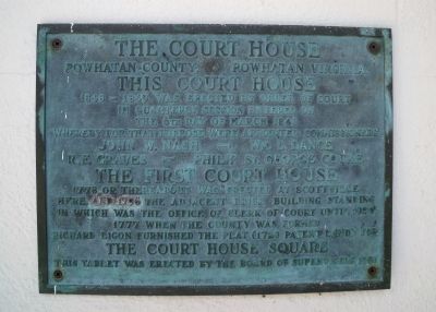 The Court House Plaque image. Click for full size.