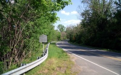 Campaign of 1781 Marker on Cartersville Road (facing south). image. Click for full size.