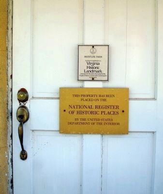 Plaques on Door image. Click for full size.
