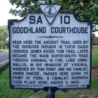 Goochland Courthouse Marker image. Click for full size.
