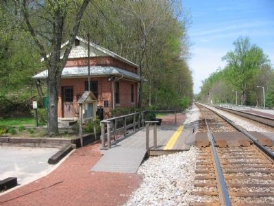 Train Station and East Bound Track image. Click for full size.