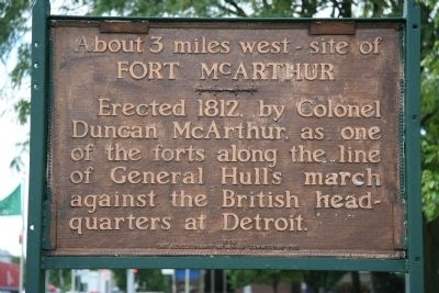 Fort McArthur Marker image. Click for full size.