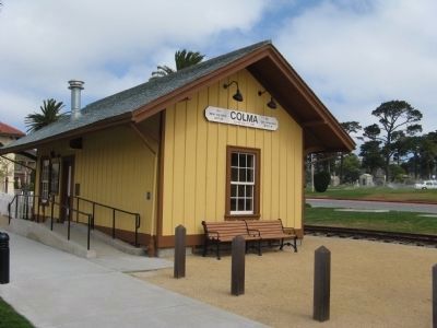 Old Colma Railroad Station image. Click for full size.