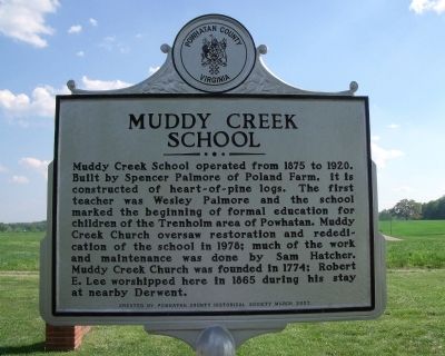 Muddy Creek School Marker image. Click for full size.