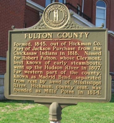 Fulton County Marker. Click for full size. Fulton County Marker image. Click for full size.