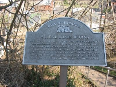 Where Dixie Begins Marker. Click for full size. Where Dixie Begins Marker image. Click for full size.