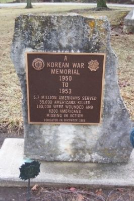 West Milton Korean War Memorial. Click for full size. West Milton Korean War Memorial image. Click for full size.