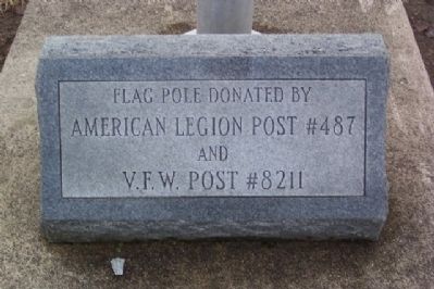 West Milton Korean War Memorial Flagpole image. Click for full size.