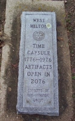 West Milton Korean Time Capsule. Click for full size. West Milton Korean Time Capsule image. Click for full size.