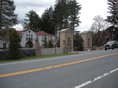 Marker from the north looking across Route 9N. image. Click for full size.