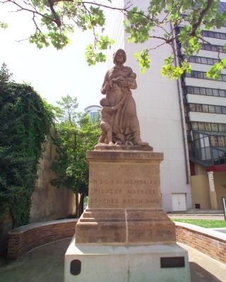 Madonna of the Trail Monument (East Face) image. Click for full size.