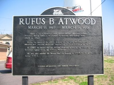 Rufus B. Atwood Marker image. Click for full size.