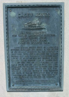 Casey Jones Marker. Click for full size. Casey Jones Marker image. Click for full size.