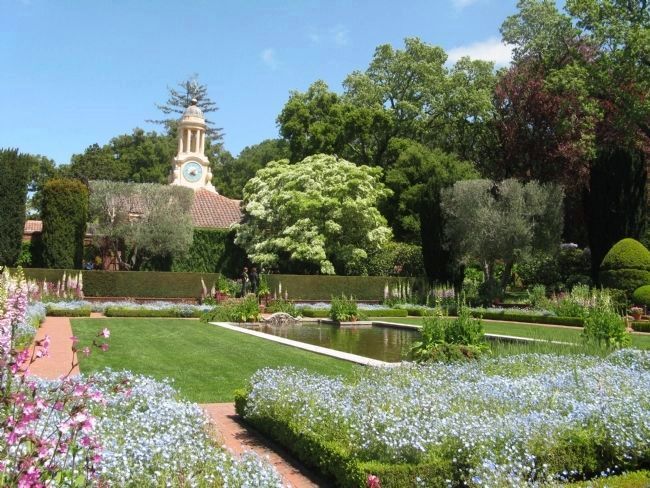 Lower Gardens - Reflecting Pool and Clock Tower image. Click for full size.