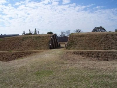Battle of Savannah replica of Spring Hill Redoubt image. Click for full size.