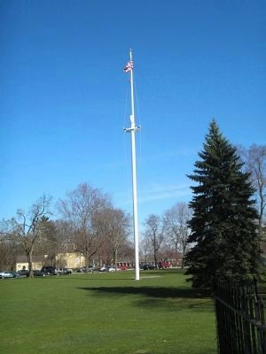 Flag Pole on Lexington Green image. Click for full size.