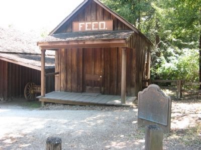 Woodside Store Marker and Feed Shed image. Click for full size.