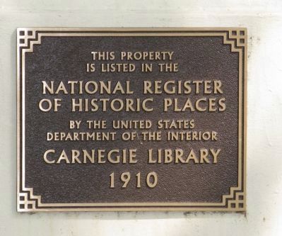 Gilroy Carnegie Library Marker. Click for full size. Gilroy Carnegie Library Marker image. Click for full size.