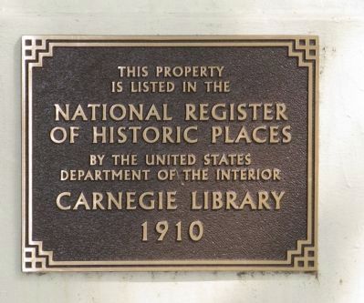 Gilroy Carnegie Library Marker image. Click for full size.