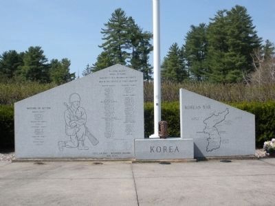 Korean War Monument Marker. Click for full size. Korean War Monument Marker image. Click for full size.