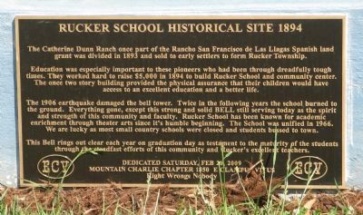 Rucker School Historical Site 1894 Marker image. Click for full size.