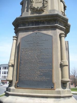 Civil War Monument Marker. Click for full size. Civil War Monument Marker image. Click for full size.