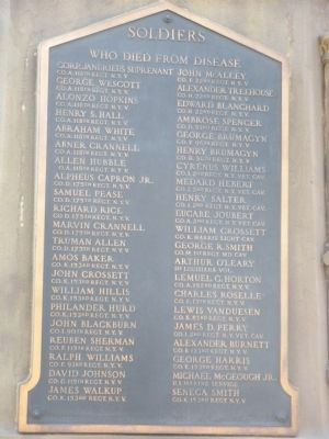 Civil War Monument Marker. Click for full size. Civil War Monument Marker image. Click for full size.