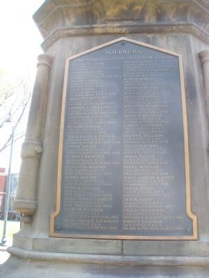 Civil War Monument Marker. Click for full size. Civil War Monument Marker image. Click for full size.