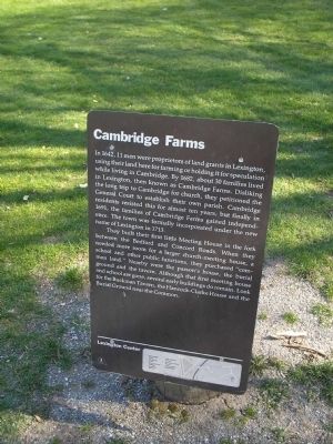Cambridge Farms Marker image. Click for full size.