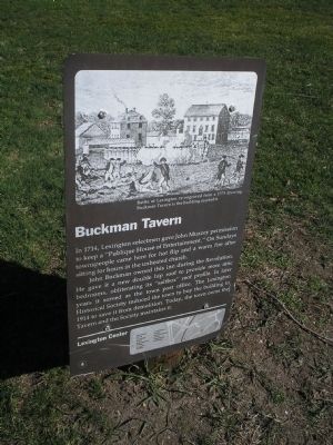 Buckman Tavern Marker. Click for full size. Buckman Tavern Marker image. Click for full size.