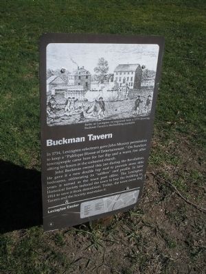 Buckman Tavern Marker image. Click for full size.