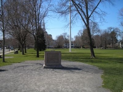 Marker on the Lexington Green. Click for full size. Marker on the Lexington Green image. Click for full size.